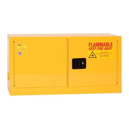 Justrite Eagle Flammable Liquid Safety Cabinet with Self Close - 15 Gallon ADD14X